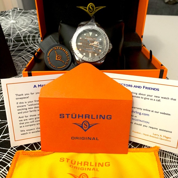 Stuhrling Depthmaster Men's Swiss Automatic Watch - Picture 10 of 16